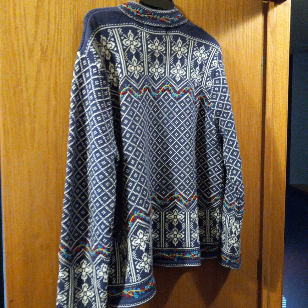 Womens Norm Thompson Sweater Long Sleeve Multicolored XL 27 Long  22 Armpit/armp - Picture 2 of 5